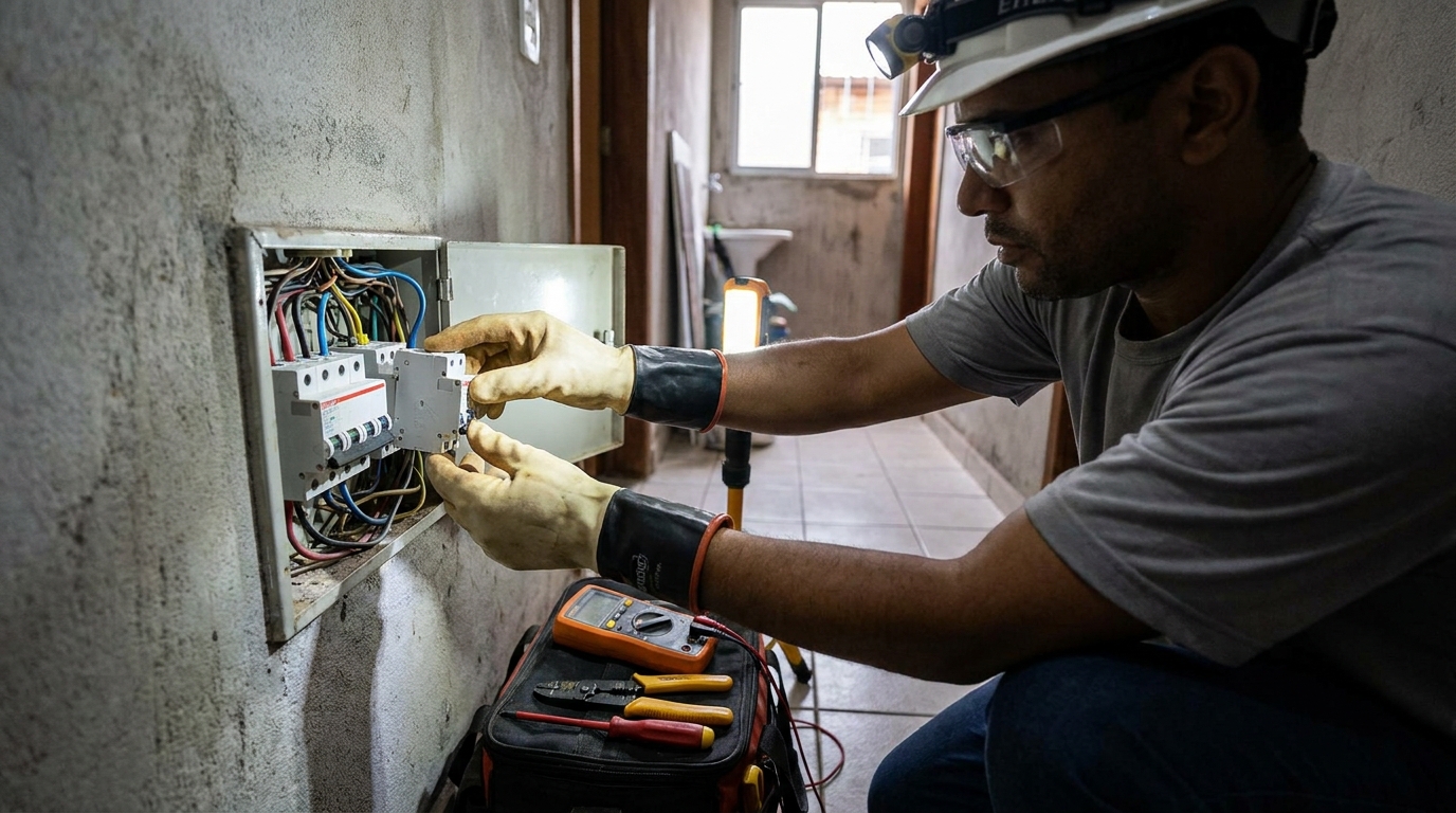 Instalacao de disjuntor profissional em Itajaí‑SC