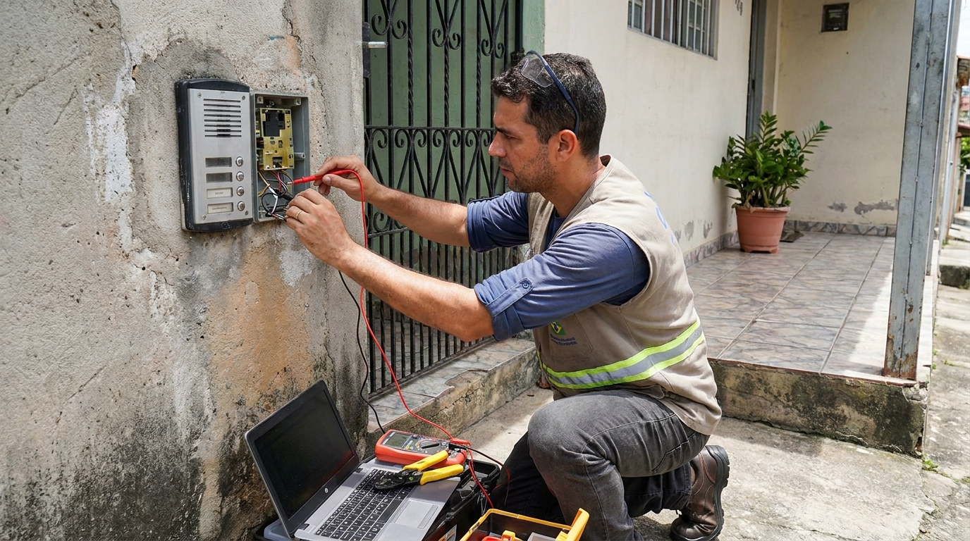 Reparo de interfone em Itajaí‑SC