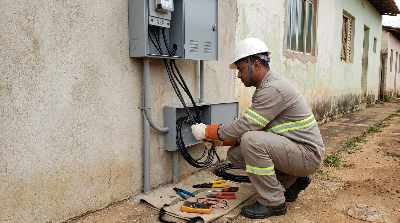 Troca de padrao de energia em Itajaí‑SC